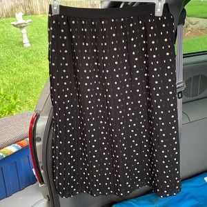 XXL polka dot pleated skirt like new